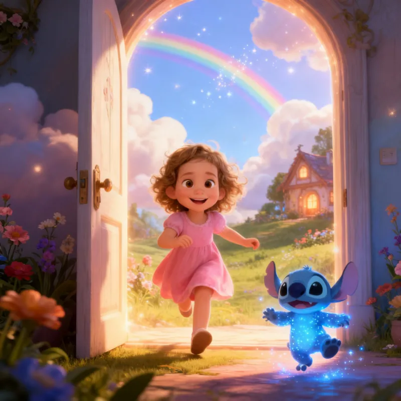 Иллюстрация в стиле Pixar и Disney